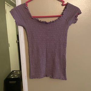 Lavender crop top NWOT